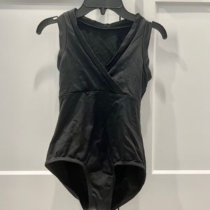 suffolk dancewear black leotard